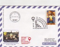 102. Ballonpost Bad Waltersdorf 27.8.99 OE-ZMR Österreich Brief